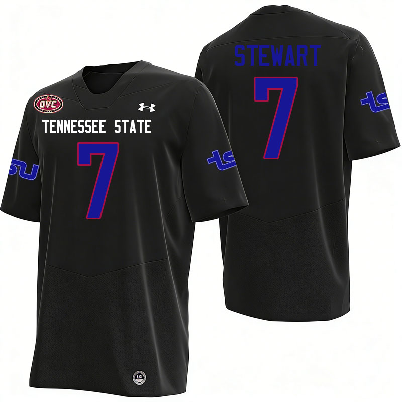 Tennessee State Tigers #7 James Stewart College Football Jerseys,Uniforms-Black